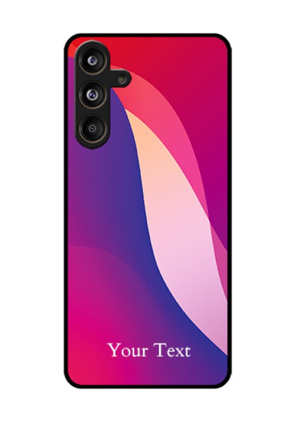 Samsung Galaxy F55 5G Custom Glass Phone CaseDigital Abstract Overlap Design
