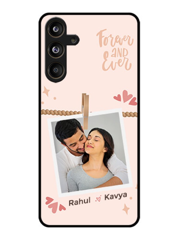 Custom Samsung Galaxy F55 5G Custom Glass Phone CaseForever And Ever Love Design