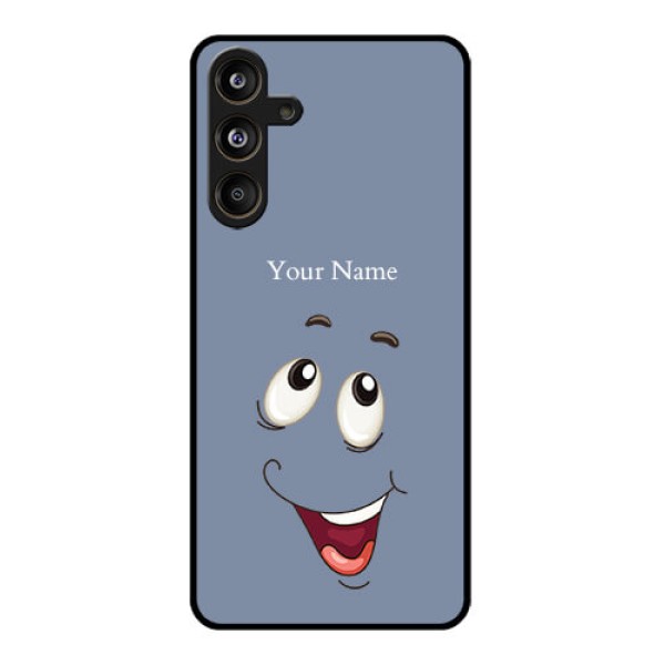 Samsung Galaxy F55 5G Custom Glass Phone CaseLaughing Cartoon Face Design