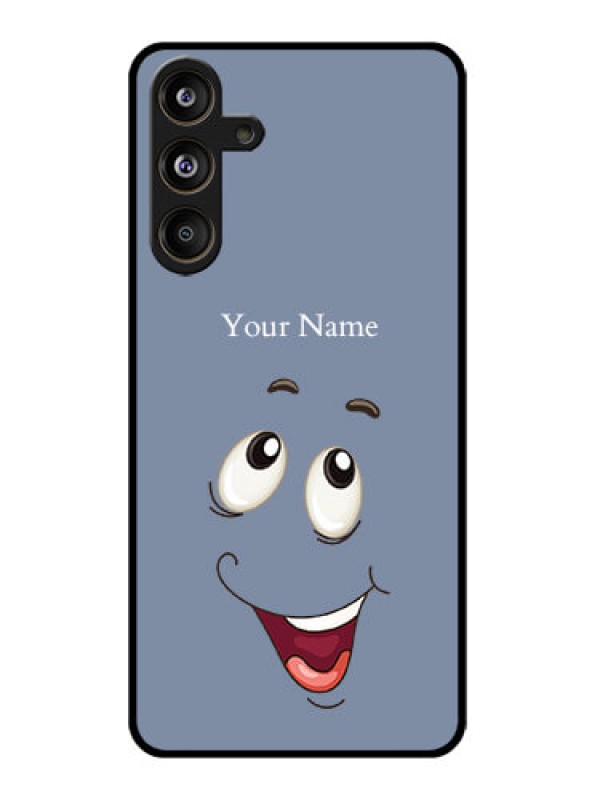 Custom Samsung Galaxy F55 5G Custom Glass Phone CaseLaughing Cartoon Face Design