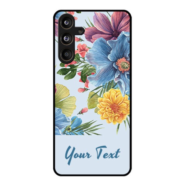 Samsung Galaxy F55 5G Custom Glass Phone CaseStunning Watercolored Flowers Painting Design Samsung Galaxy F55 5G Custom Glass Phone CaseStunning Watercolored Flowers Painting Design