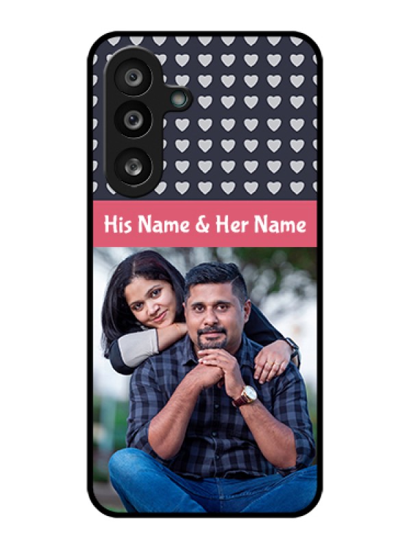 Custom Samsung Galaxy F56 5G Custom Glass Phone Case - Love Symbols Design
