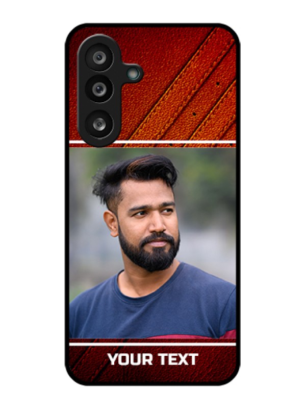 Custom Samsung Galaxy F56 5G Custom Glass Phone Case - Leather Phone Case Design