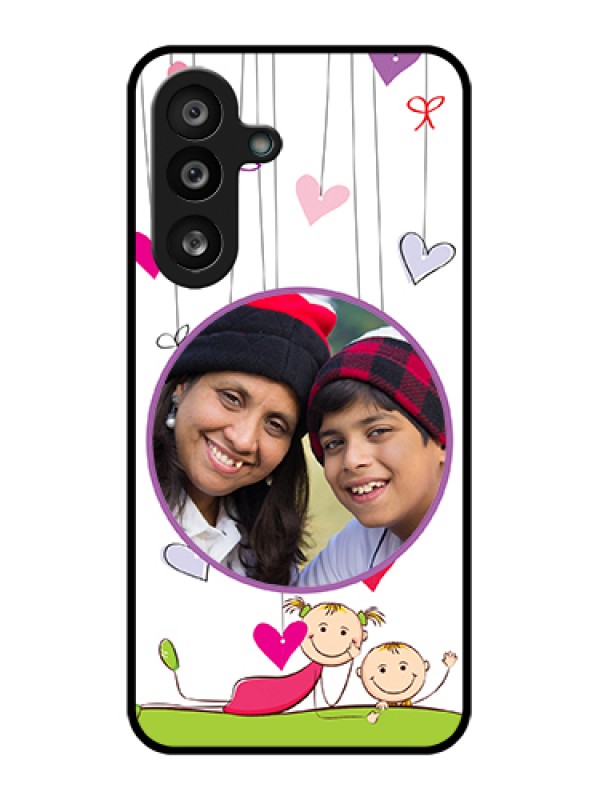 Custom Samsung Galaxy F56 5G Custom Glass Phone Case - Cute Kids Phone Case Design