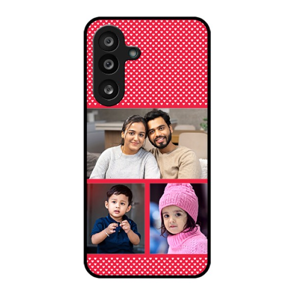 Samsung Galaxy F56 5G Custom Glass Phone Case - Bulk Photo Upload Design