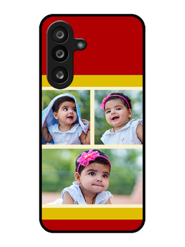 Custom Samsung Galaxy F56 5G Custom Glass Phone Case - Multiple Pic Upload Design