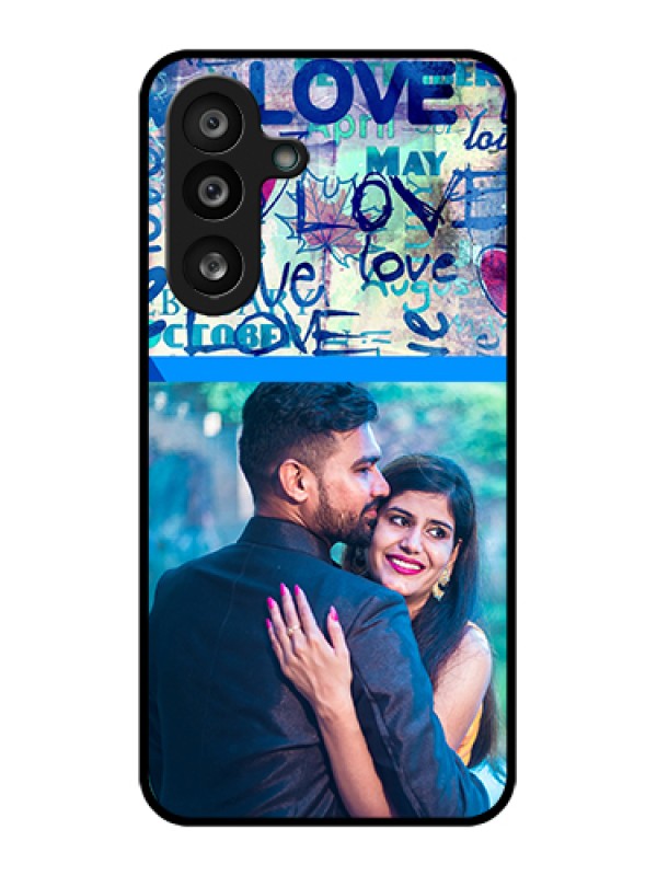 Custom Samsung Galaxy F56 5G Custom Glass Phone Case - Colorful Love Design