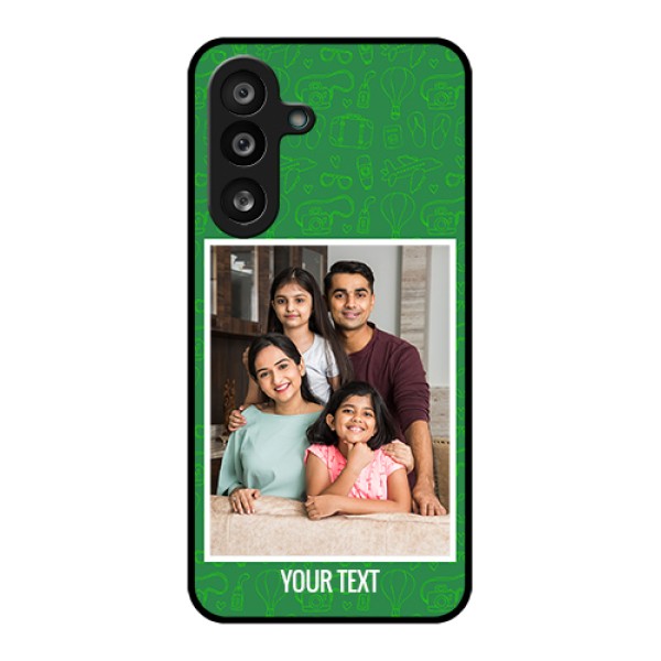 Samsung Galaxy F56 5G Custom Glass Phone Case - Picture Upload Design