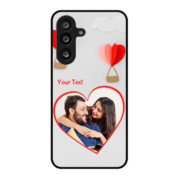 Samsung Galaxy F56 5G Custom Glass Phone Case - Parachute Love Design