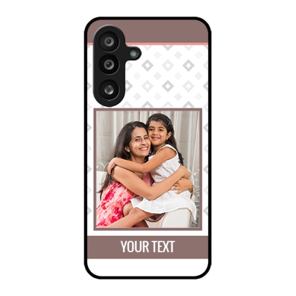 Samsung Galaxy F56 5G Custom Glass Phone Case - Simple Diamond Design Samsung Galaxy F56 5G Custom Glass Phone Case - Simple Diamond Design