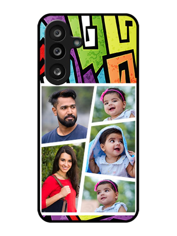 Custom Samsung Galaxy F56 5G Custom Glass Phone Case - Graffiti Pattern Design