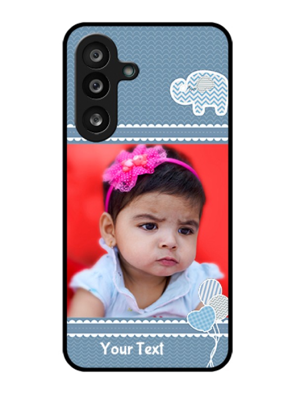 Custom Samsung Galaxy F56 5G Custom Glass Phone Case - With Kids Pattern Design