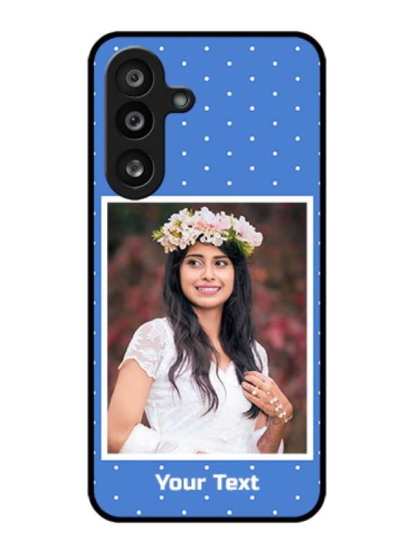 Custom Samsung Galaxy F56 5G Custom Glass Phone Case - Polka Dots Design