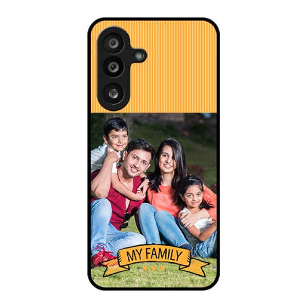 Samsung Galaxy F56 5G Custom Glass Phone Case - My Family Design