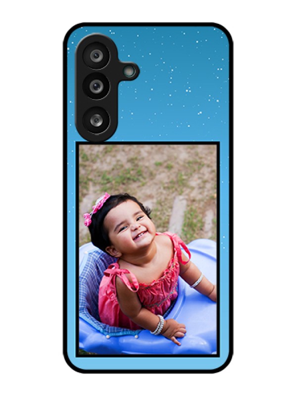 Custom Samsung Galaxy F56 5G Custom Glass Phone Case - Wave Pattern Colorful Design