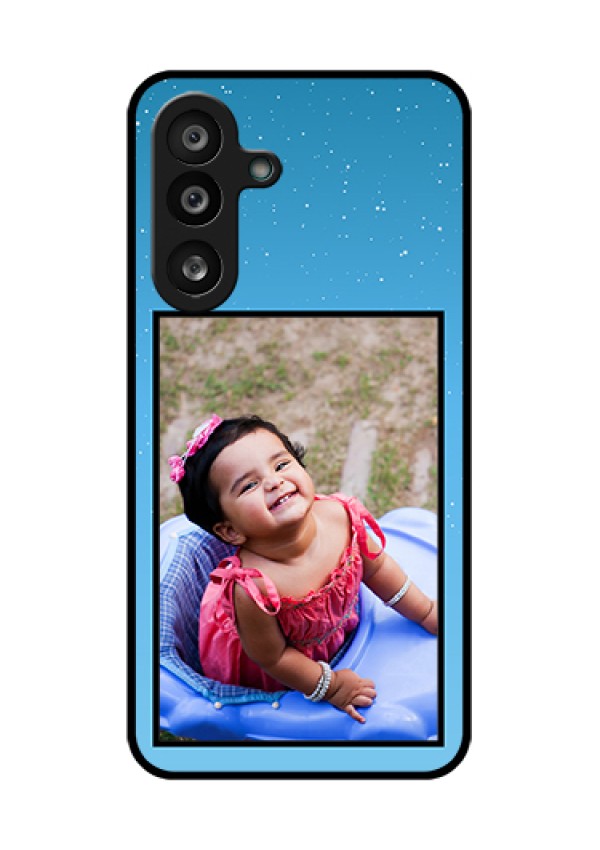 Samsung Galaxy F56 5G Custom Glass Phone Case - Wave Pattern Colorful Design