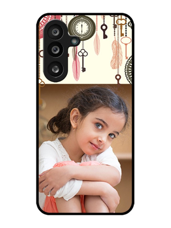 Custom Samsung Galaxy F56 5G Custom Glass Phone Case - Boho Style Design