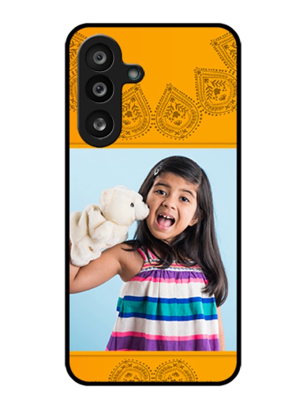 Custom Samsung Galaxy F56 5G Custom Glass Phone Case - Photo Wedding Design