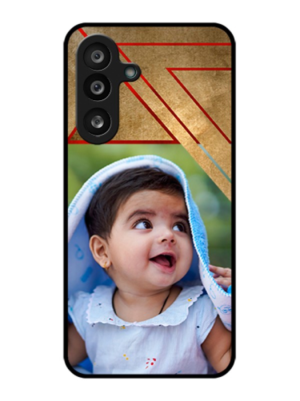 Custom Samsung Galaxy F56 5G Custom Glass Phone Case - Gradient Abstract Texture Design