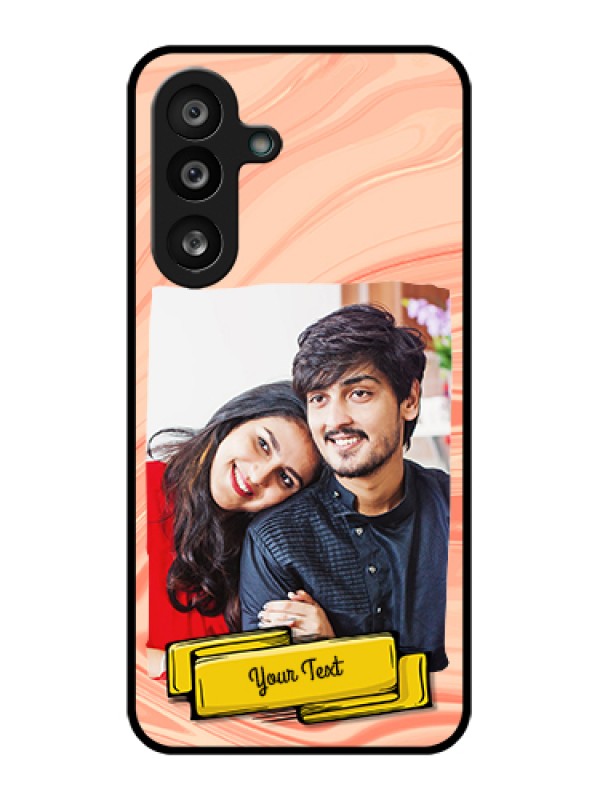 Custom Samsung Galaxy F56 5G Custom Glass Phone Case - Marble Texture Design