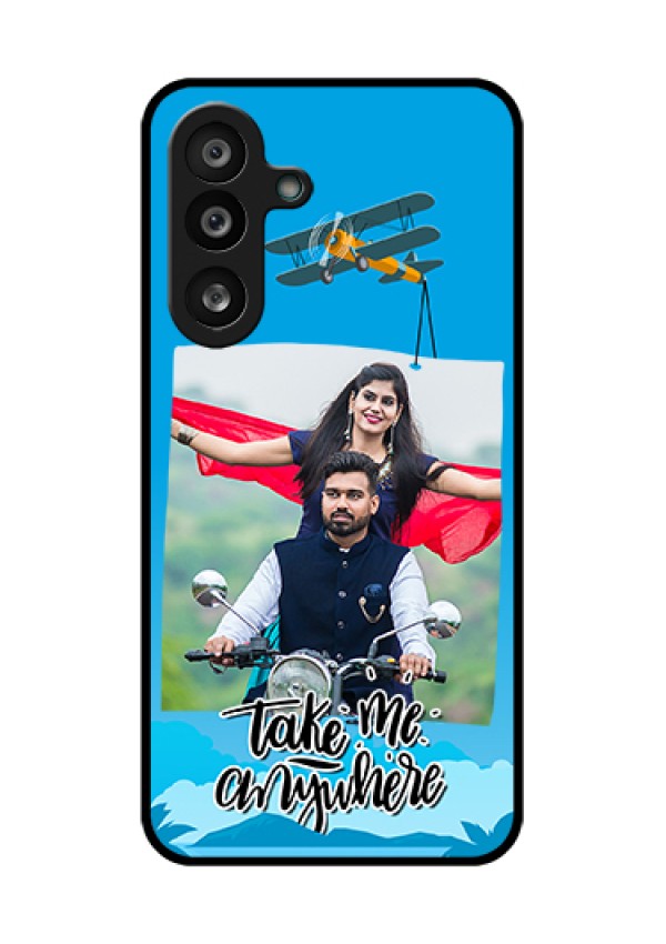 Samsung Galaxy F56 5G Custom Glass Phone Case - Traveller Design