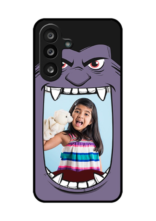 Samsung Galaxy F56 5G Custom Glass Phone Case - Angry Monster Design