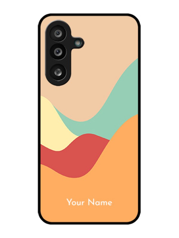 Custom Samsung Galaxy F56 5G Custom Glass Phone Case - Ocean Waves Multi - Colour Design
