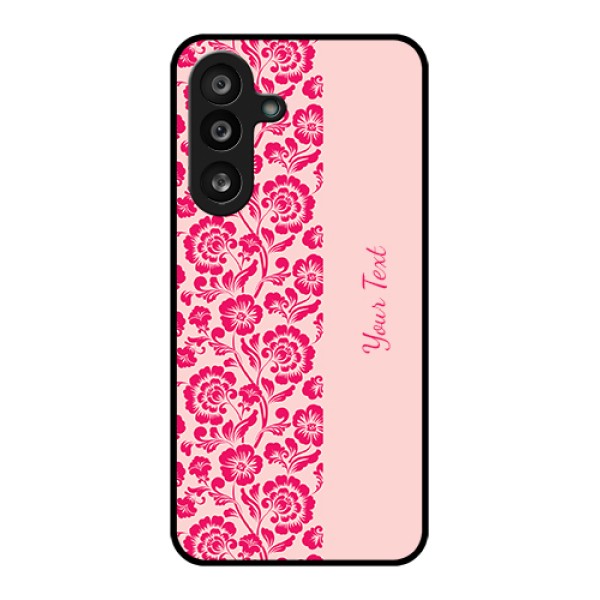 Samsung Galaxy F56 5G Custom Glass Phone Case - Attractive Floral Pattern Design