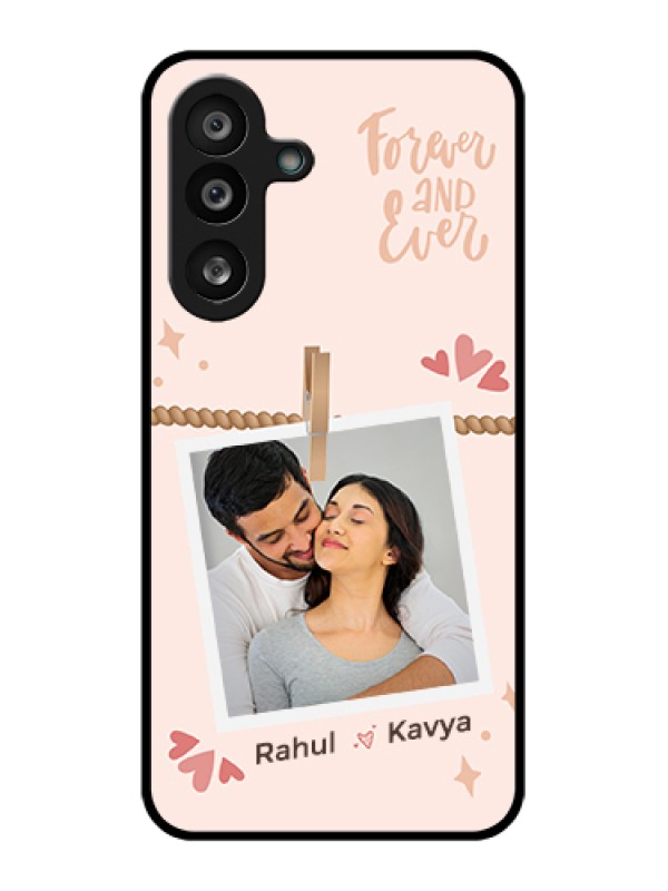 Custom Samsung Galaxy F56 5G Custom Glass Phone Case - Forever And Ever Love Design