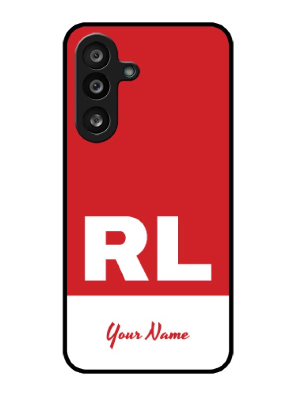 Custom Samsung Galaxy F56 5G Custom Glass Phone Case - Dual Tone Custom Text Design