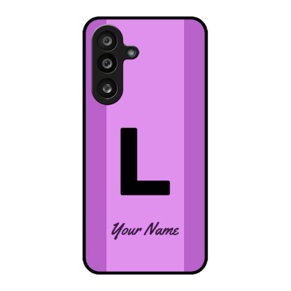 Samsung Galaxy F56 5G Custom Glass Phone Case - Tricolor Custom Text Design