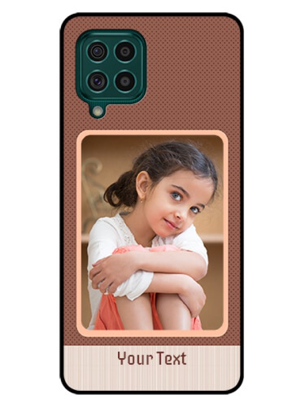 Custom Galaxy F62 Custom Glass Phone Case - Simple Pic Upload Design