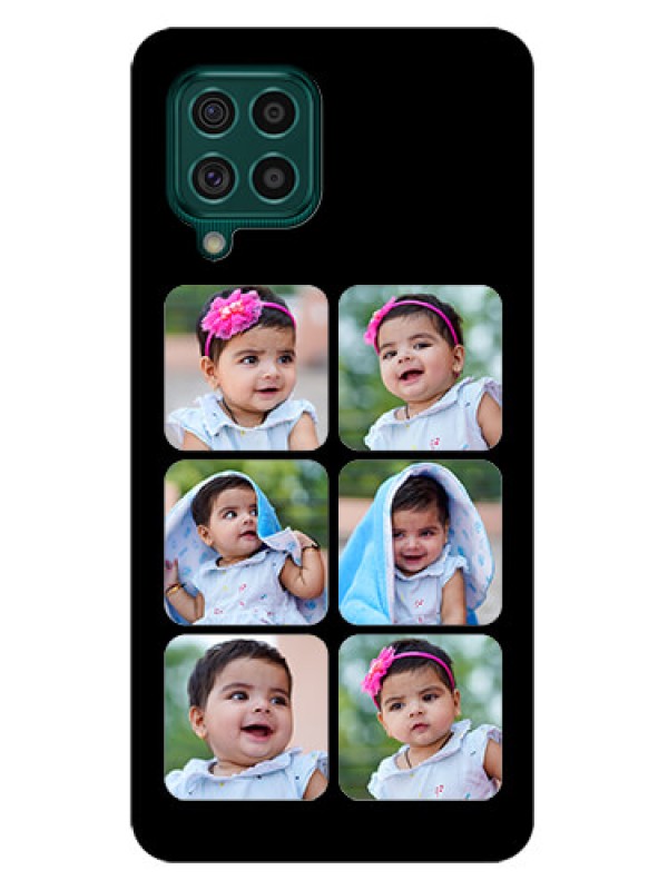 Custom Galaxy F62 Photo Printing on Glass Case - Multiple Pictures Design