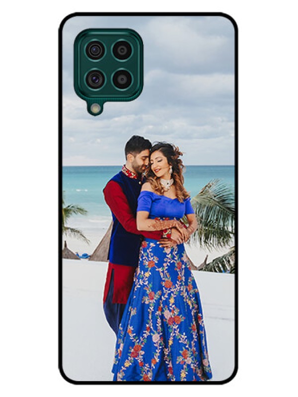 Custom Galaxy F62 Photo Printing on Glass Case - Upload Full Picture Design