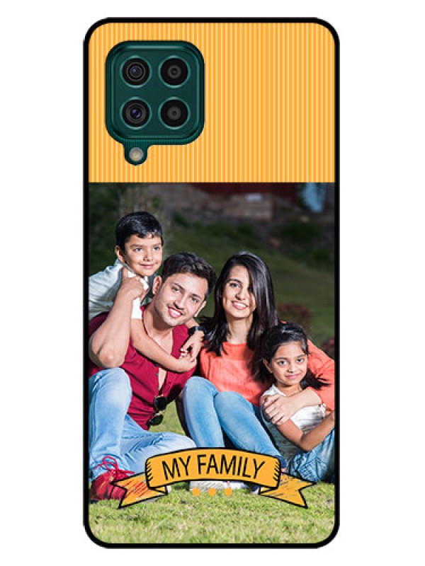 Custom Galaxy F62 Custom Glass Phone Case - My Family Design