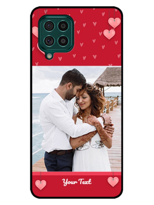 Custom Galaxy F62 Custom Glass Phone Case - Valentines Day Design