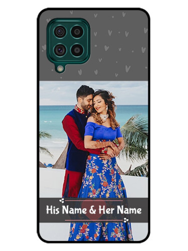 Custom Galaxy F62 Custom Glass Mobile Case - Buy Love Design with Photo Online
