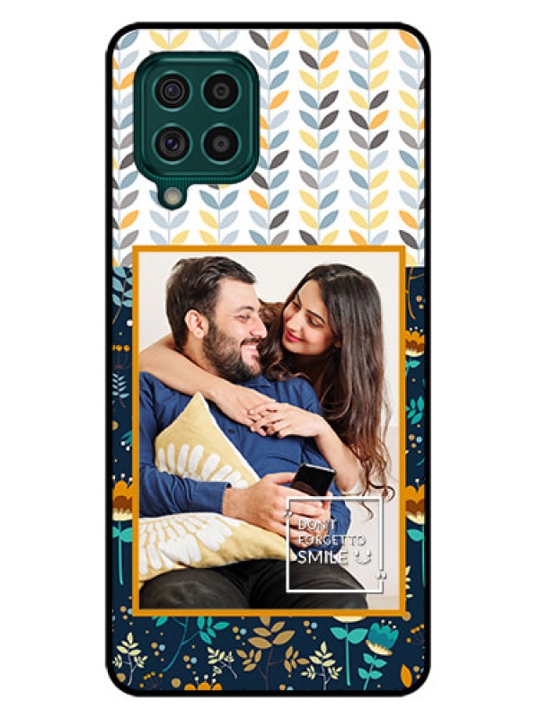 Custom Galaxy F62 Custom Glass Mobile Case - Pattern Design
