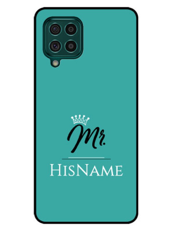 Custom Galaxy F62 Custom Glass Phone Case Mr with Name