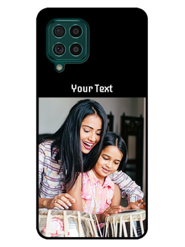 Custom Galaxy F62 Photo with Name on Glass Phone Case