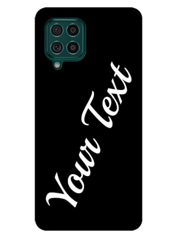 Custom Galaxy F62 Custom Glass Mobile Cover with Your Name