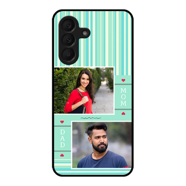 Samsung Galaxy F70 Pro 5G Custom Glass Phone Case - Mom & Dad Pic Design Samsung Galaxy F70 Pro 5G Custom Glass Phone Case - Mom & Dad Pic Design