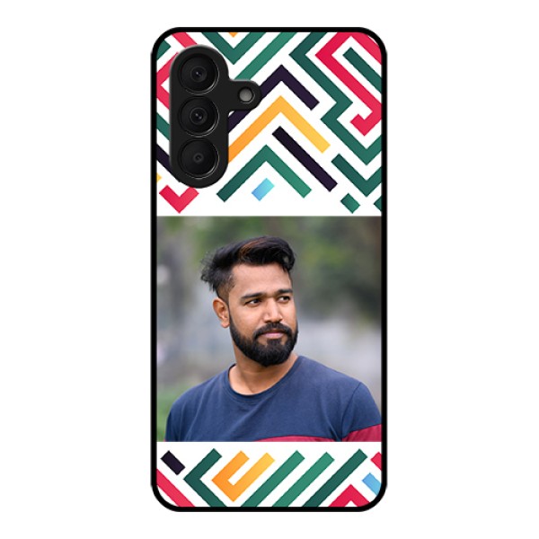 Samsung Galaxy F70 Pro 5G Custom Glass Phone Case - Colorful Maze Pattern Design Samsung Galaxy F70 Pro 5G Custom Glass Phone Case - Colorful Maze Pattern Design