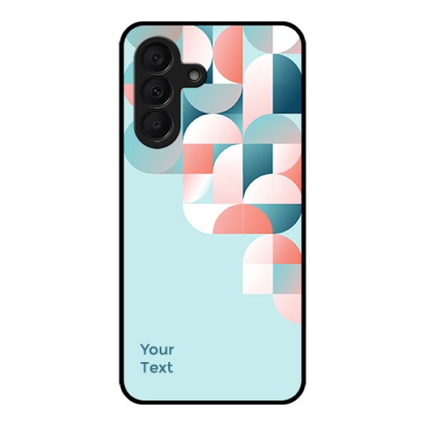Samsung Galaxy F70 Pro 5G Custom Glass Phone Case - Stylish Semi - Circle Pattern Design