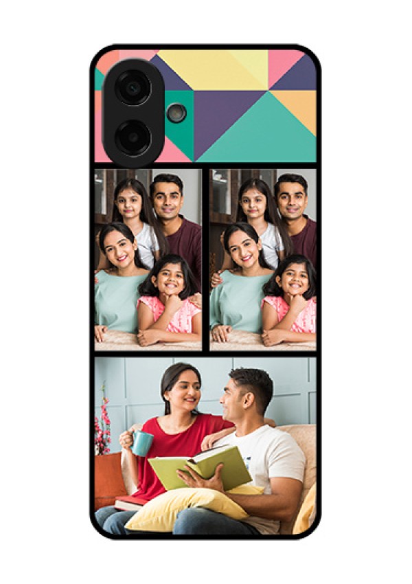 Samsung Galaxy F70e 5G Custom Glass Phone Case - Bulk Pic Upload Design