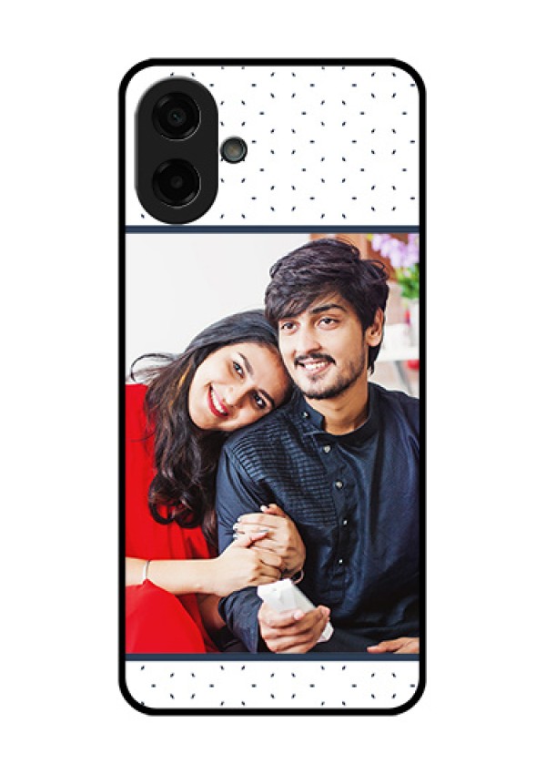 Samsung Galaxy F70e 5G Custom Glass Phone Case - Premium Dot Design