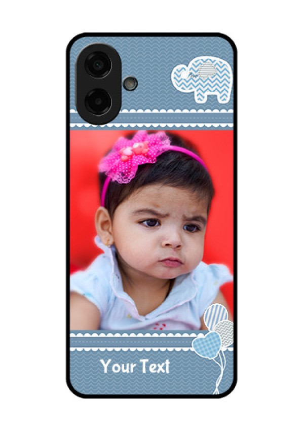 Samsung Galaxy F70e 5G Custom Glass Phone Case - With Kids Pattern Design