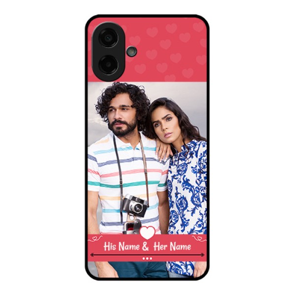 Samsung Galaxy F70e 5G Custom Glass Phone Case - Simple Love Design Samsung Galaxy F70e 5G Custom Glass Phone Case - Simple Love Design