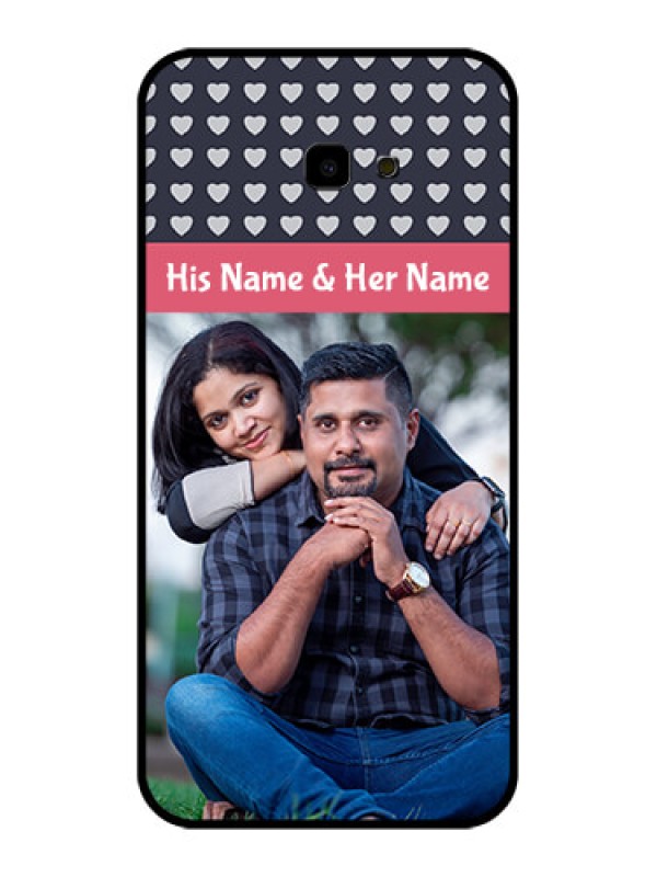 Custom Samsung Galaxy J4 Plus Custom Glass Phone Case - Love Symbols Design