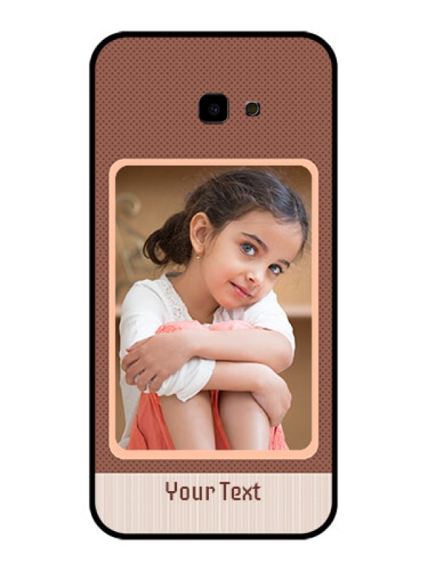 Custom Samsung Galaxy J4 Plus Custom Glass Phone Case - Simple Pic Upload Design